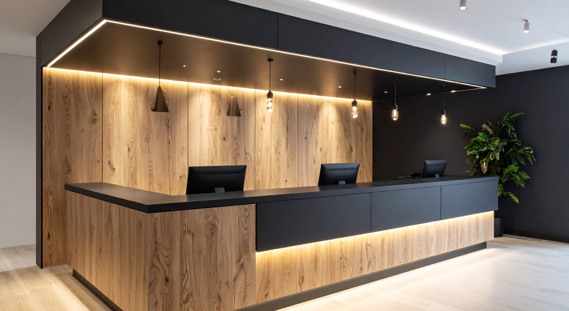Custom build welcome areas and feature walls - Cennox